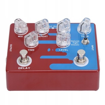 Cyfrowy pedał efektów Distortion Delay z 3