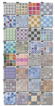 Наклейки на стену, плитка, 15 см, 250 рисунков