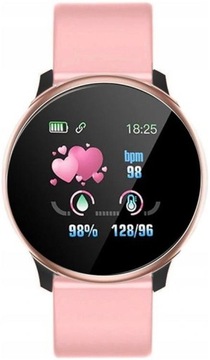 ZEGAREK SMARTWATCH OPASKA SPORTOWA 119 RÓŻOWA