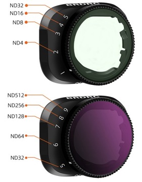 Серый фильтр с регулировкой DJI Mini 3 Pro ND32-ND512
