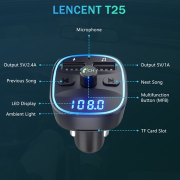 Автомобильный передатчик LENCENT T25