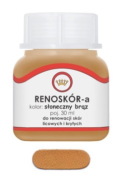 RENOSKÓR FARBA LAKIER DO SKÓRY SŁONECZNY BRĄZ