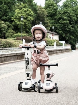 2в1 SCOOT & RIDE Highwaykick 1 катание и самокат, от 1 до 5 лет Роза