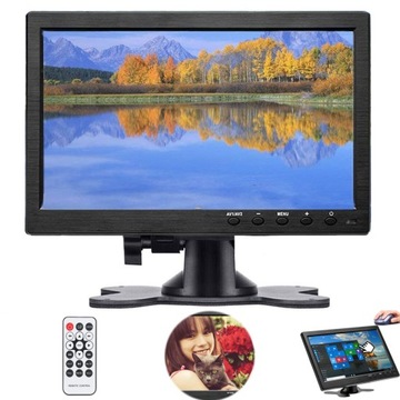 MONITOR LED 10.1 CALI 1080P HDMI,VGA,AV1,AV2 KĄT WIDZENIA WYNOSI 170°