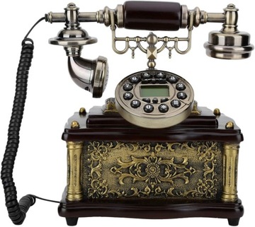 Telefon przewodowy, vintage stay telefon stacjon