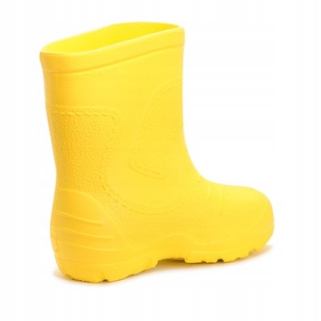 Детские круглогодичные резиновые сапоги Raweks желтые 34/35