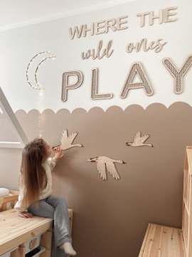 Деревянные гусные гусные настенные настенные настенные настенные птицы летают 5 шт.