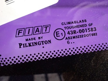 FIAT GRANDE PUNTO HB 3D SKLO (OKNO) KAROSERIE PŘEDNÍ PRAVÝ PRAVÁ