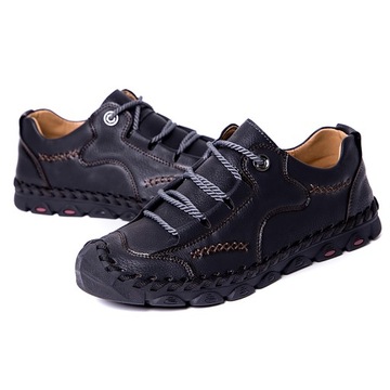 buty męskie Ręcznie robione skórzane męskie dorywc
