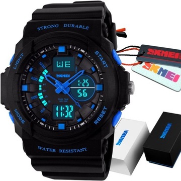 WOJSKOWY ZEGAREK DZIECIĘCY DLA CHŁOPCA S-SHOCK LED