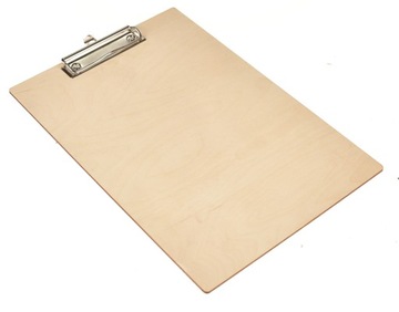 CLIPBOARD DREWNIANY A4 PODKŁADKA Z KLIPSEM DESKA