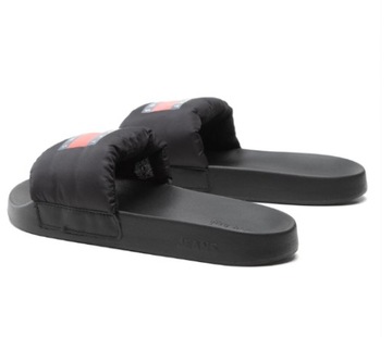 Tommy Jeans Klapki męskie Padded Tommy Jeans Pool Slide Czarny logo 46