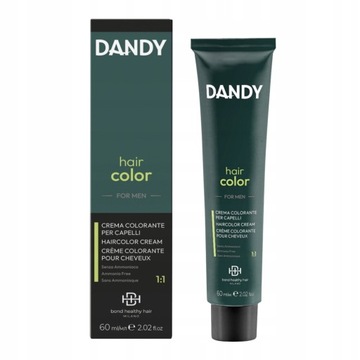 Dandy Krem Koloryzujący cover farba dla Mężczyzn Odsiwiacz 3 Dark brown
