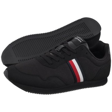 Buty Sneakersy Męskie Tommy Hilfiger Runner Mix Black Czarne