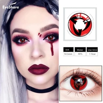 SOCZEWKI HALLOWEEN roczne + GRATIS