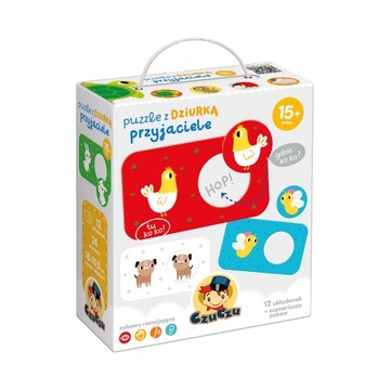 CZUCZU PUZZLE Z DZIURKĄ PRZYJACIELE 15 M+ 24 EL.