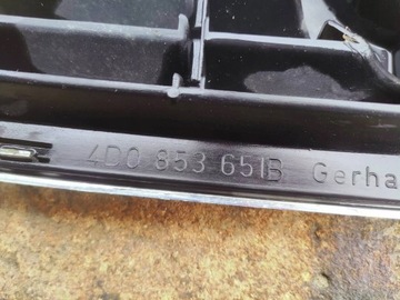AUDI A8 D2 94-99R MASKA MŘÍŽKA KAPOTY 4D0853651B