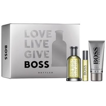 Hugo Boss Bottled zestaw EDT spray 100ml + 10ml + żel pod prysznic 100ml