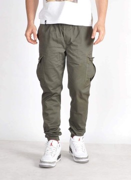 Spodnie XL Bossline Cargo Joggery Olive bojówki