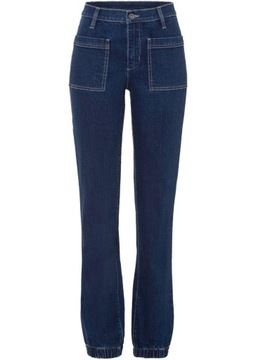 DAMSKIE JEANSOWE SPODNIE BAGGY Bonprix S30 48