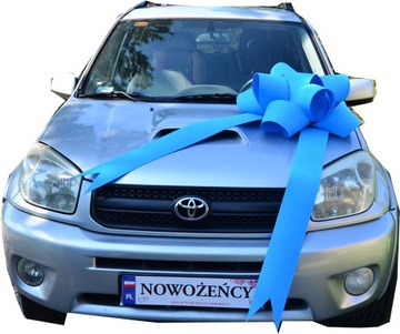 NOWOŚĆ! Niebieska Kokarda Na Samochód Auto Prezent