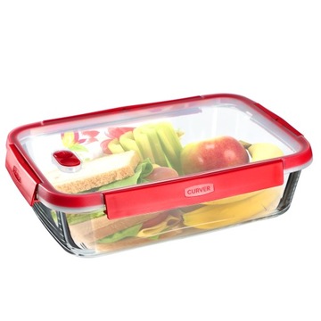 CURVER POJEMNIK ŻAROODPORNY SZKLANY NA ŻYWNOŚĆ 4,2L Z POKRYWĄ LUNCHBOX
