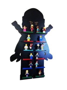 Полка с подсветкой для фигурок ниндзя LEGO + ИМЯ