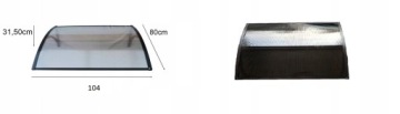 Навес над дверью 104 x 80 GRAPHITE GRAY Навес