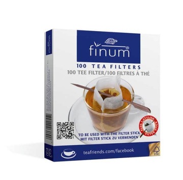 Filtry do herbaty FINUM 100 szt. + patyczek