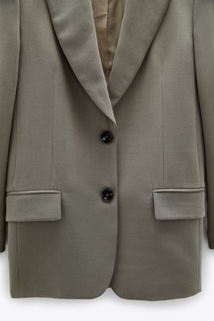 ПИДЖАК ОВЕРСАЙЗ ZARA Оливковый XS-M БЛОГ