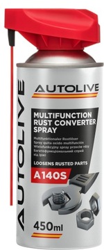 AUTOLIVE KONWERTER RDZY KOROZJI A140S, SPRAY WIELOFUNKCYJNY 450 ML