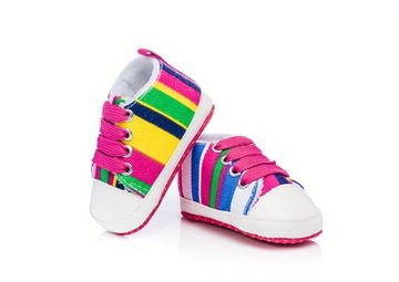 Trampki ocieplane 68-74 buciki adidaski w paski