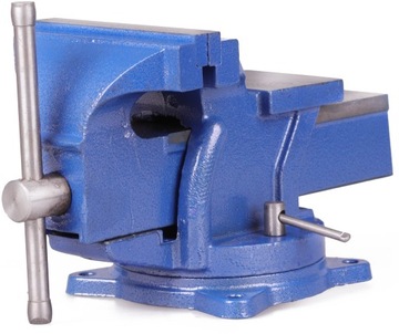 ПОВОРОТНЫЕ ЗАМОЧНЫЕ ТИСКИ 150 мм С НАКОВАЛЬНЕЙ, ПОВОРОТНОЙ НА 360°