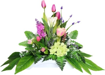 Тюльпаны MAX Центральная часть + Букет - Лиловый/Розовый