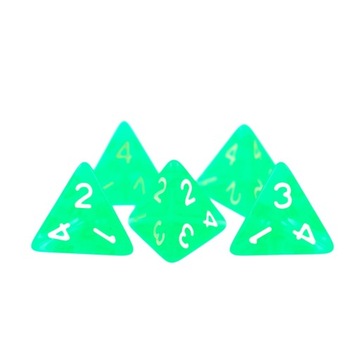 ZESTAW 5 KOSTEK K4 RPG TRUJĄCA MIKSTURA KOŚĆ CZTEROŚCIENNA