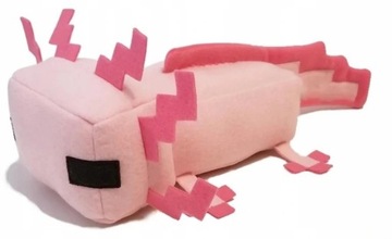 MINECRAFT AXOLOTL PLUSZAK MASKOTKA FIGURKA STEVE