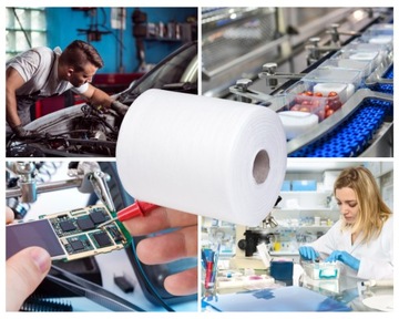 БЕЗПЫЛЬНАЯ, НЕТКАНАЯ ПРОМЫШЛЕННАЯ ОДЕЖДА, БЕЛЫЙ РОЛИК МАСТЕРСКАЯ МЕХАНИКА