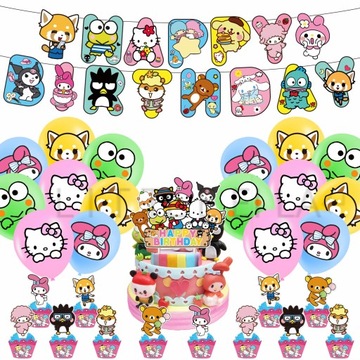 BALONY SANRIO HELLO KITTY URODZINY DEKORACJA 31el