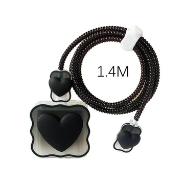 Чехол для кабеля зарядного устройства Love Black