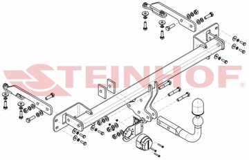 NOVÝ ZAŘÍZENÍ(HÁK) TÁŽNÝ DO HONDA HR-V (RU) II SUV 5 DRZ. 2015-2021 STEINHOF