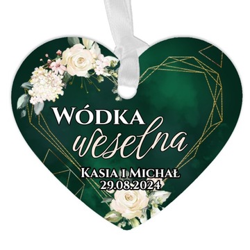 ZAWIESZKI etykiety na alkohol Wódkę Weselną 15szt