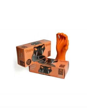 BLACK MAMBA Orange XXL Rękawiczki NITRYLOWE MOCNE!