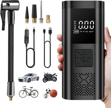 ELEKTRYCZNA POMPKA POWIETRZA Z BATERIĄ 6000 MAH