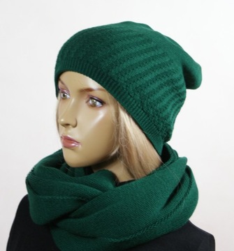 KOMPLET CZAPKA + KOMIN bez pompona # 41