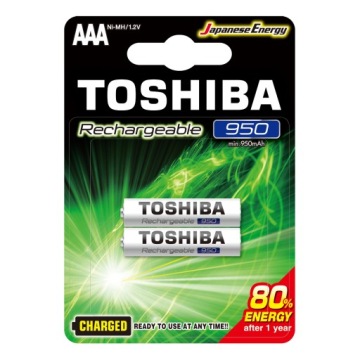 2x Akumulatorki TOSHIBA AAA R3 950mAh Baterie