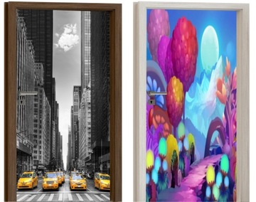 NAKLEJKA na DRZWI Meble Fototapeta Okleina