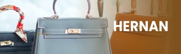 Torebka Damska Shopper Bag XL Skóra Ekologiczna Pomarańczowa Hernan HB0337