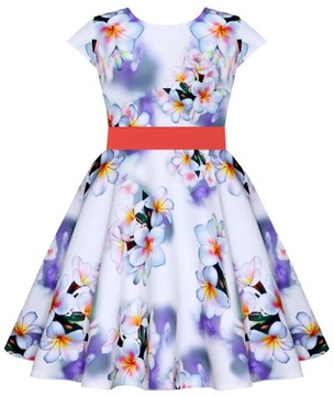 ELEGANCKA WIZYTOWA SUKIENKA DZIEWCZĘCA UROCZYSTOŚCI r 134 3780