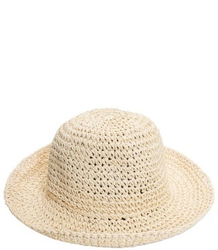 Damski kapelusz słomkowy Pleciony Letni Przeciwpotny BUCKET HAT
