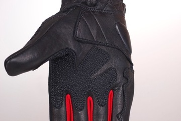 RĘKAWICE MOTOCYKLOWE LETNIE HUSAR GRIZZLY red